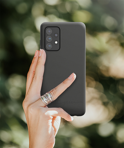 Bigben Samsung Galaxy A52 Just Green Biodegradable Case Black