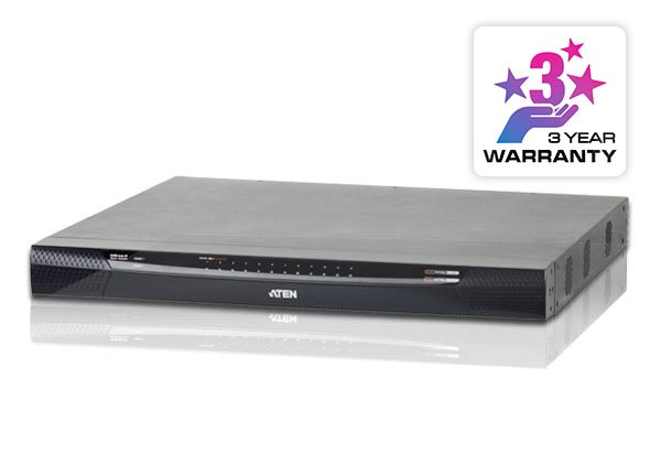 ATEN 24-Port 5-Bus CAT5e&amp;6 KVM Over IP Switch w/Audio/VirtualMedia