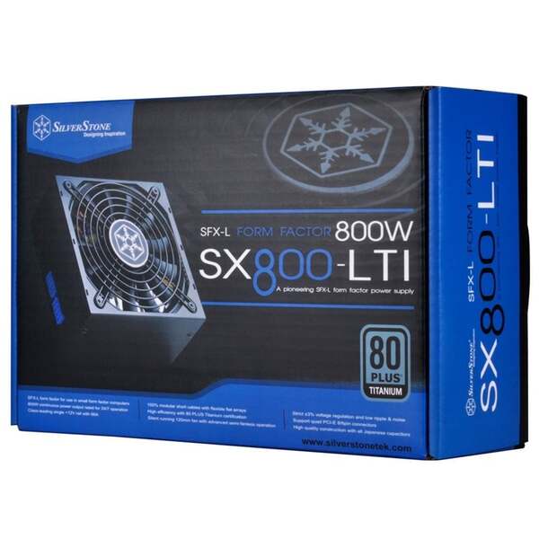SilverStone SX800-LTI v1.2 800W - PSU, 80 Plus Titanium