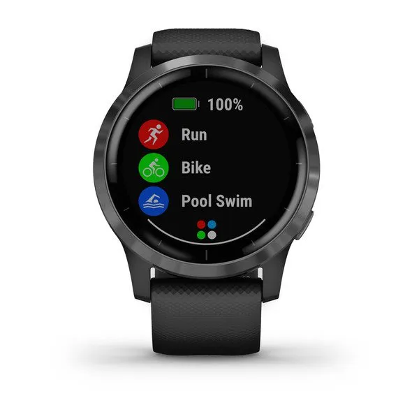 Garmin Vivoactive 4 - Smart Watch, Black/Gun Metal
