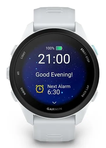 Garmin Forerunner 70 -urheilukello, silikoniranneke, Whitestone