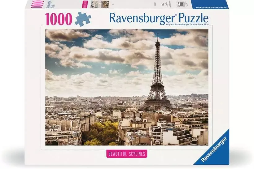 Ravensburger Beautiful Skylines: Paris -palapeli, 1000 palaa