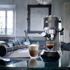 Delonghi DEDICA EC 685.BK - espresso machine, Black, Silver