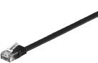 MicroConnect Cat6 U/UTP Flat - network cable, 5 m, Black