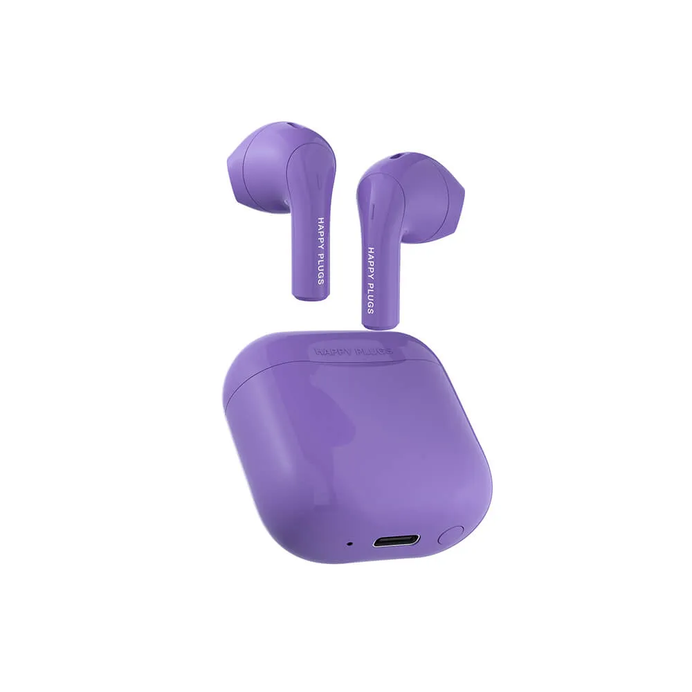 Happy Plugs JOY Wireless Earbuds, Purple