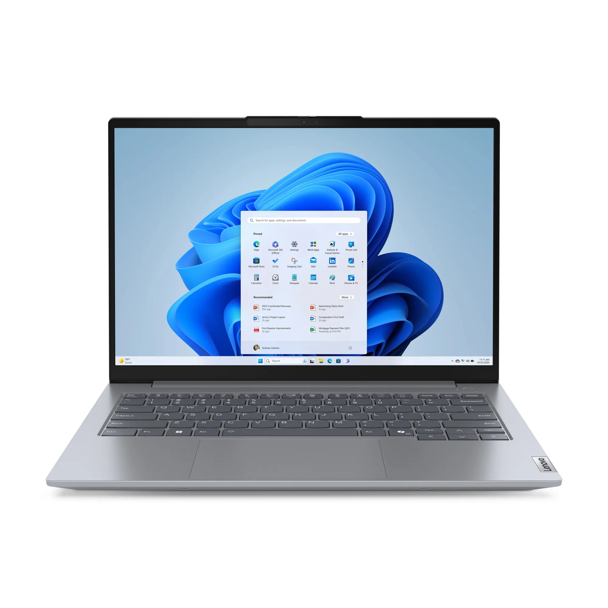 Lenovo ThinkBook 14 G7 ARP 14&quot; 7533HS, 16 GB, 512 GB SSD, Win 11 Pro - b&auml;rbar dator, Gr&aring;