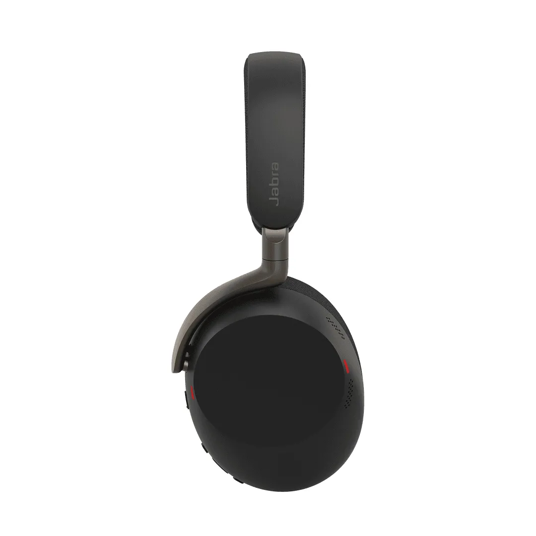 Jabra Evolve3 85 MS Stereo tr&aring;dl&ouml;s headset + USB-A-adapter och laddningsst&auml;ll, svart