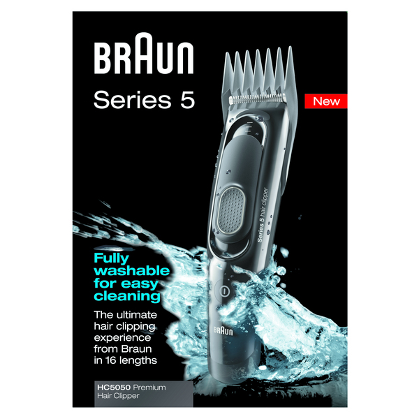 *BRAUN KOTIPARTURI HAIR PERFECT HC5050. Braun Series 5 Hair Clipper Braunin &auml;&auml;rimm&auml;inen hiustenleikkuukokemus,jossa on valittavana 16 pituutta (3-35mm) T&auml;ysin v