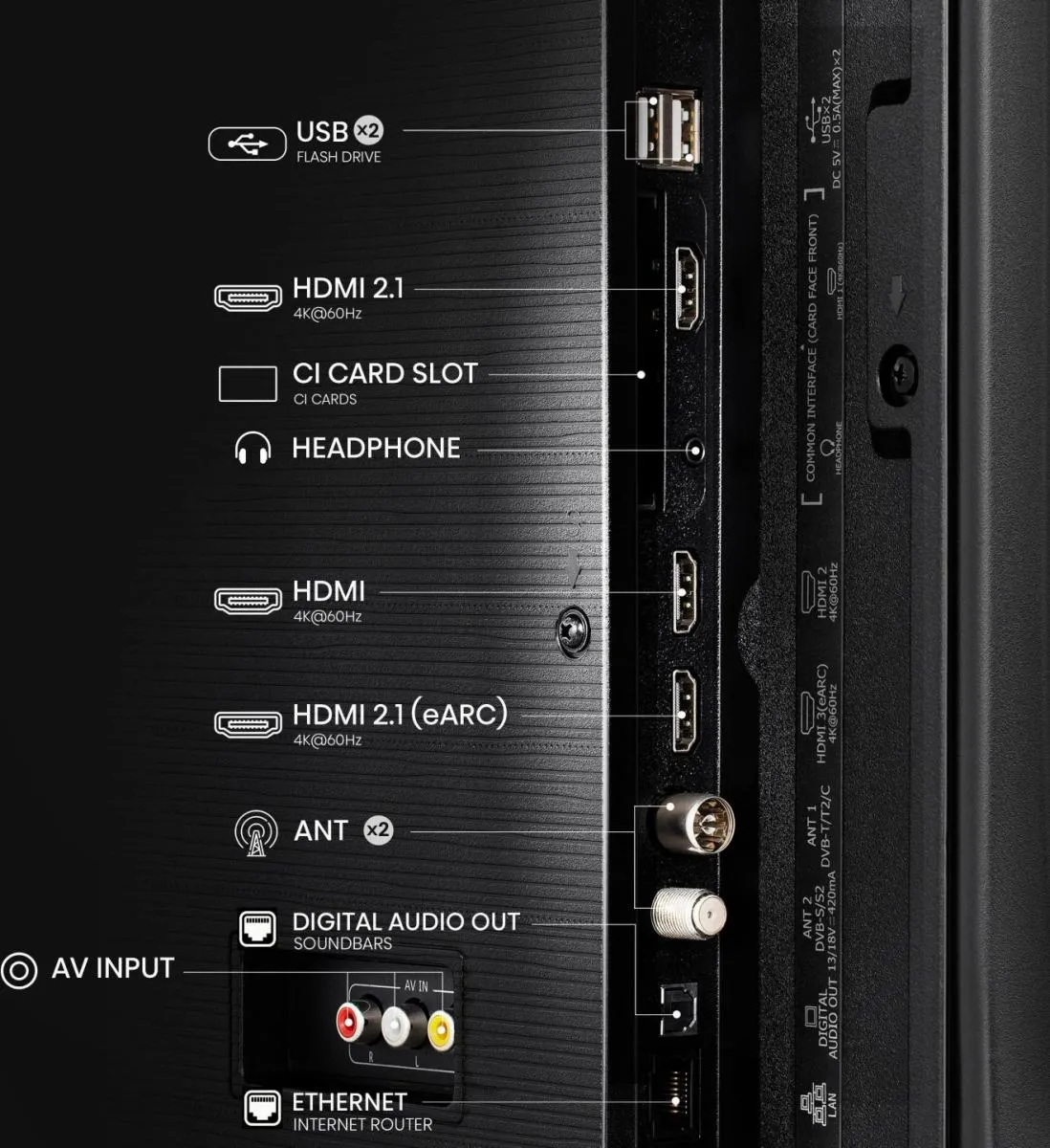 Hisense 43A6Q 43" 4K LED VIDAA TV, 60 Hz, HDR10+, Dolby Vision