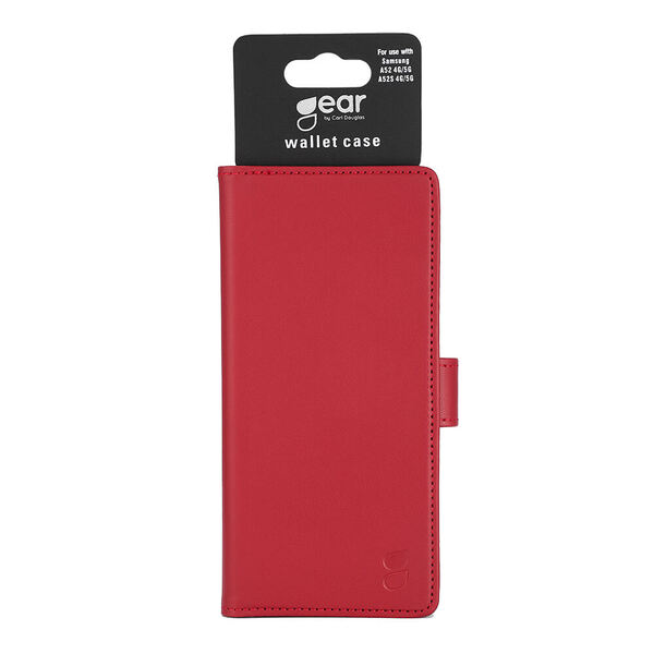 GEAR Wallet, Galaxy A52 - Wallet Case, Red