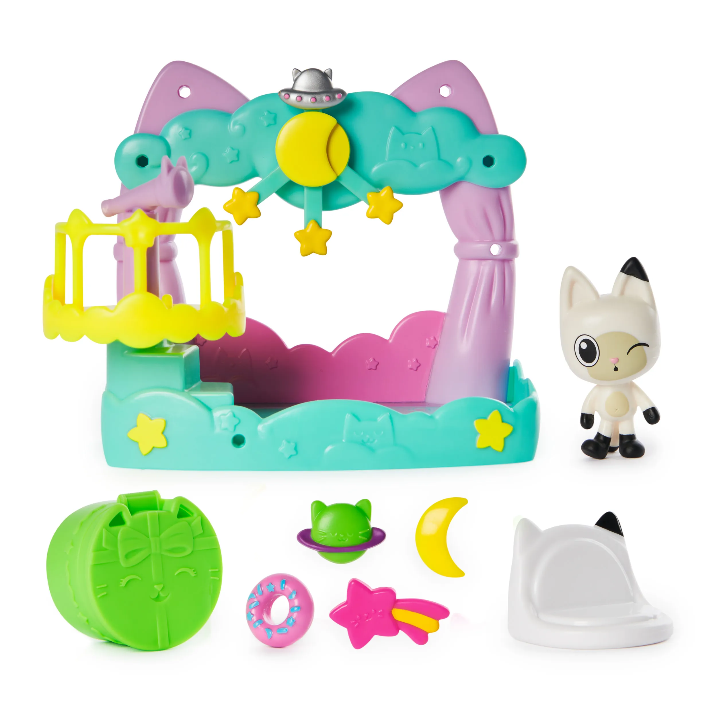 Spin Master Gabby's Dollhouse - Balcony Playset Pandy Paws Starry Sky