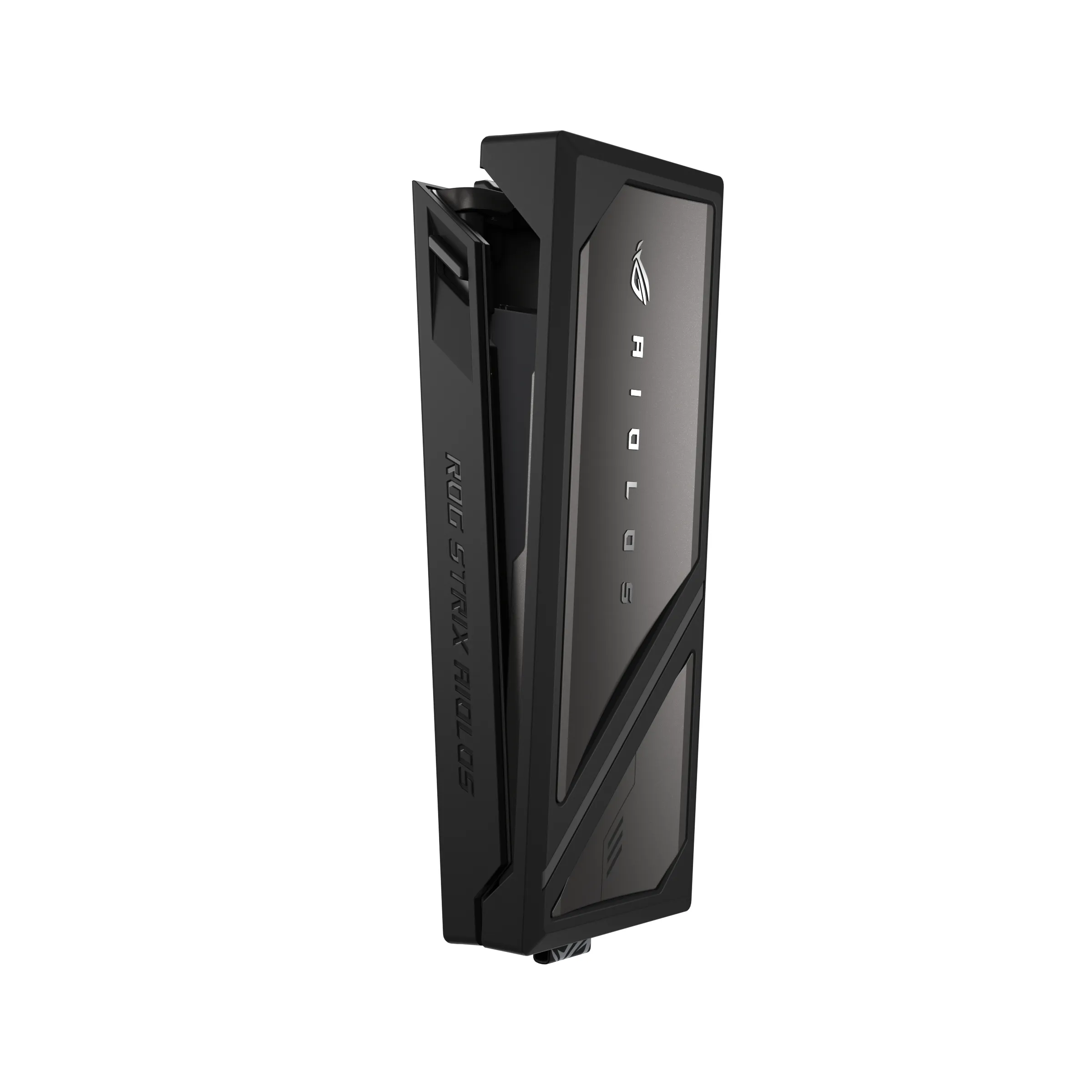 ASUS ROG Strix Aiolos M.2 NVMe/SATA SSD-kapsling, USB-C, USB 3.2 Gen 2x2, svart