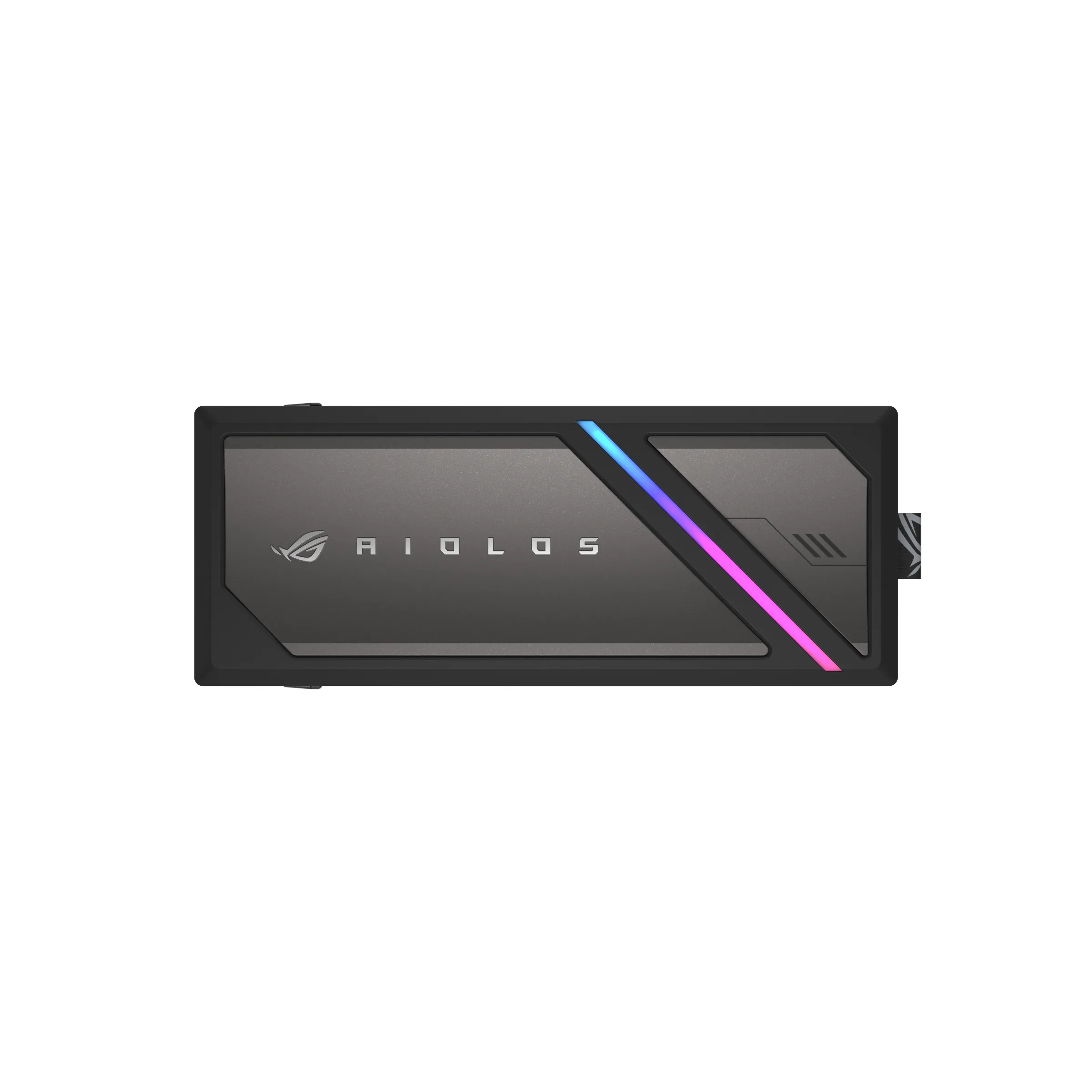 ASUS ROG Strix Aiolos M.2 NVMe/SATA SSD-kapsling, USB-C, USB 3.2 Gen 2x2, svart