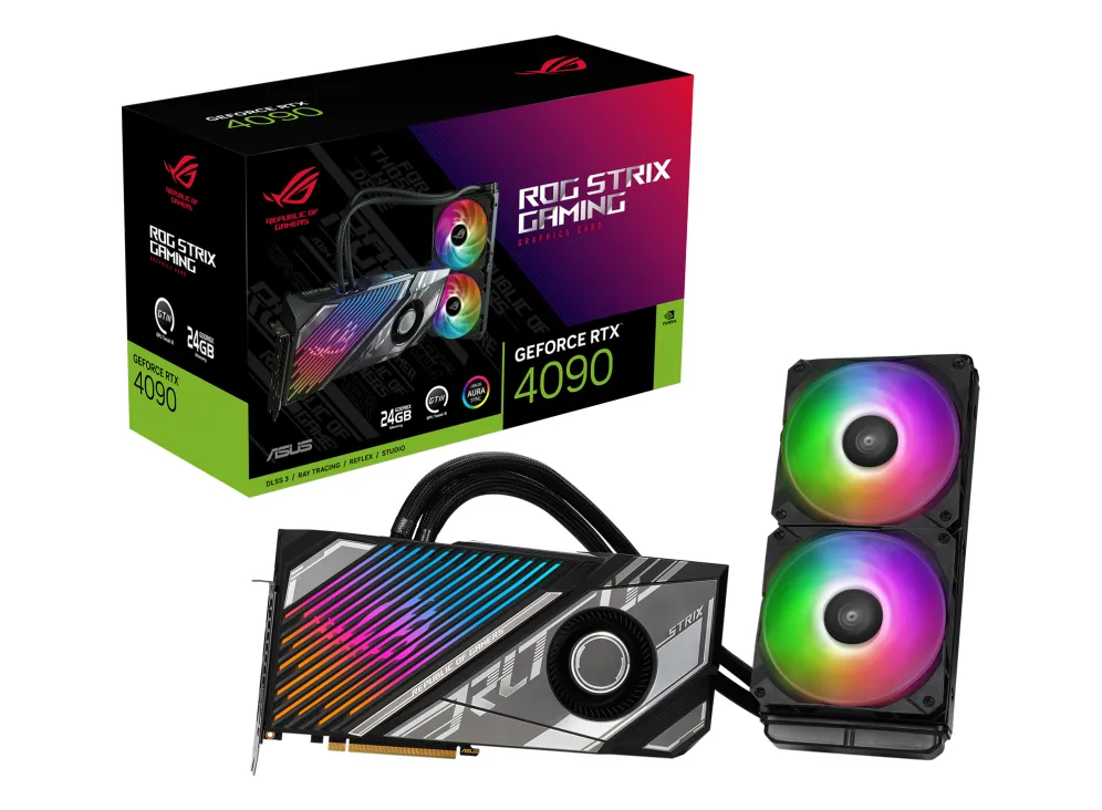 Asus GeForce RTX 4090 ROG Strix Liquid Cooling Gaming 24 GB - grafikkort