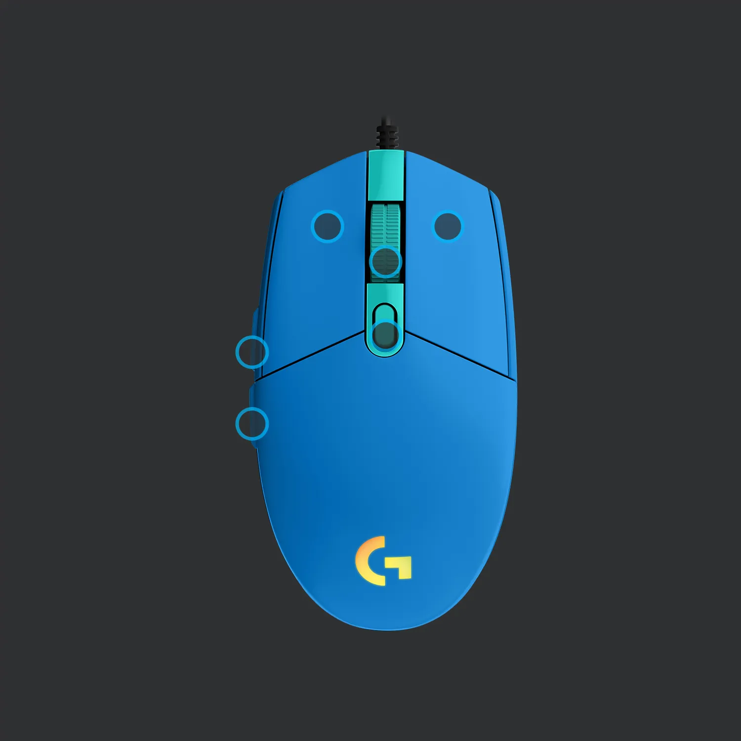 Logitech G203 Lightsync - gaming mouse, Blue