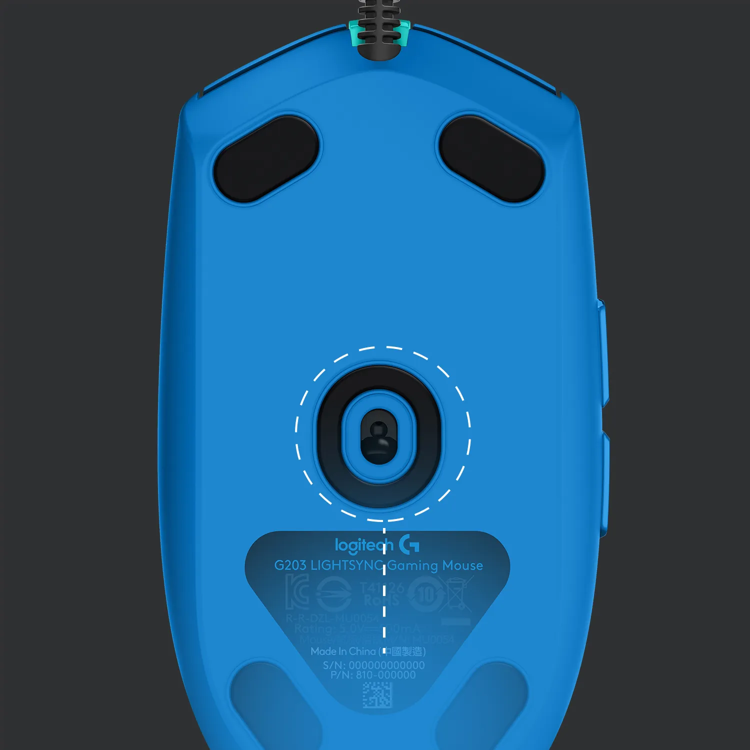 Logitech G203 Lightsync - gaming mouse, Blue