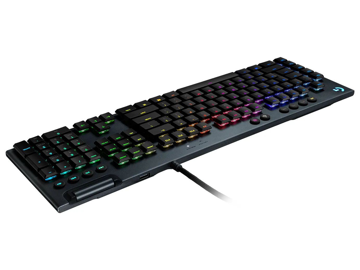Logitech G815 LIGHTSYNC RGB Mechanical Gaming Keyboard, GL Clicky, Black