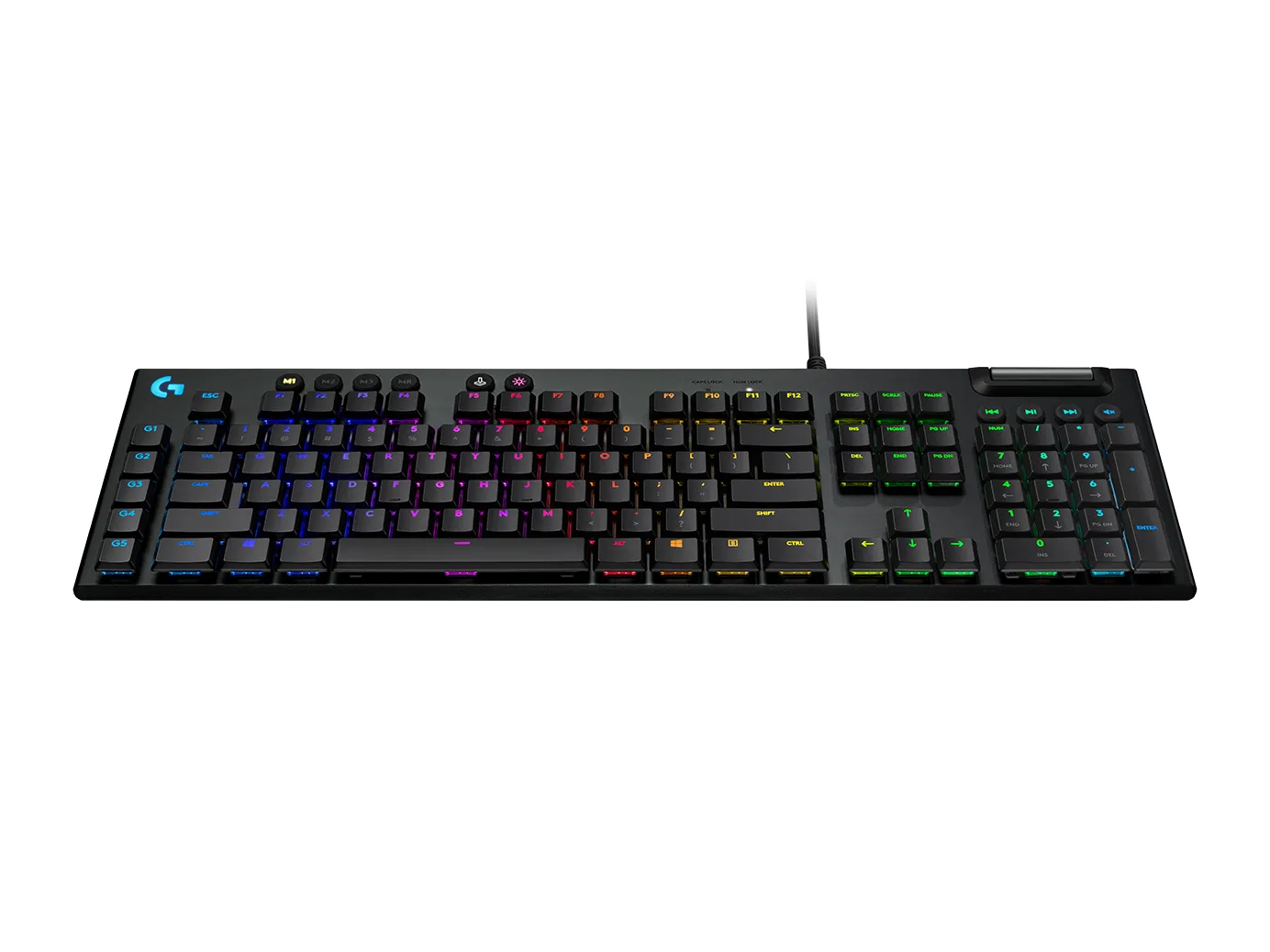 Logitech G815 LIGHTSYNC RGB Mechanical Gaming Keyboard, GL Clicky, Black