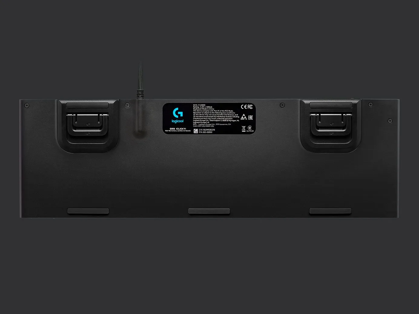 Logitech G815 LIGHTSYNC RGB Mechanical Gaming Keyboard, GL Clicky, Black