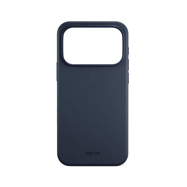 Epico Leather Pro Mag+ Case | iPhone 17 Pro Max/18 Pro Max | Blue | Qi2  &  MagSafe Compatible | Camera Island Protector