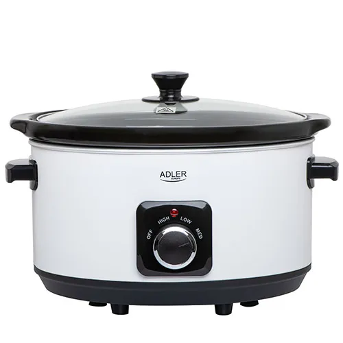 Adler AD 6413W Slowcooker 5,8 Liter 290 Watt Vit