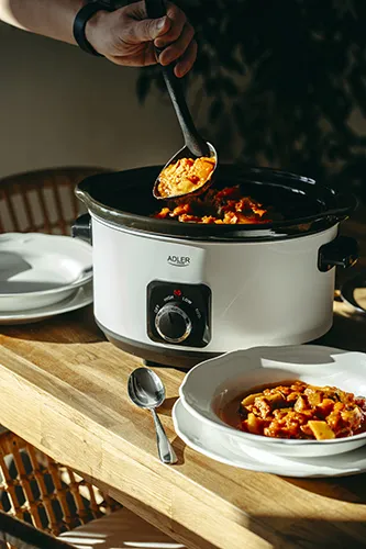 Adler AD 6413W Slowcooker 5,8 Liter 290 Watt Vit