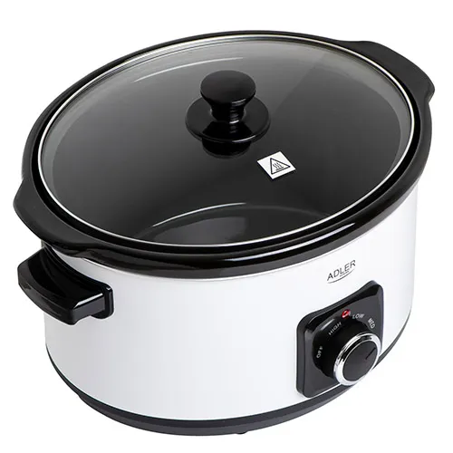 Adler AD 6413W Slowcooker 5,8 Liter 290 Watt Vit