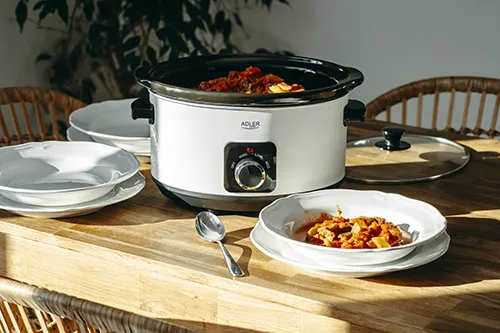 Adler AD 6413W Slowcooker 5,8 Liter 290 Watt Vit