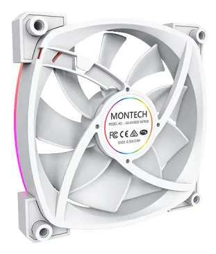 Montech AX140, PWM, ARGB, 140mm - case fan, white