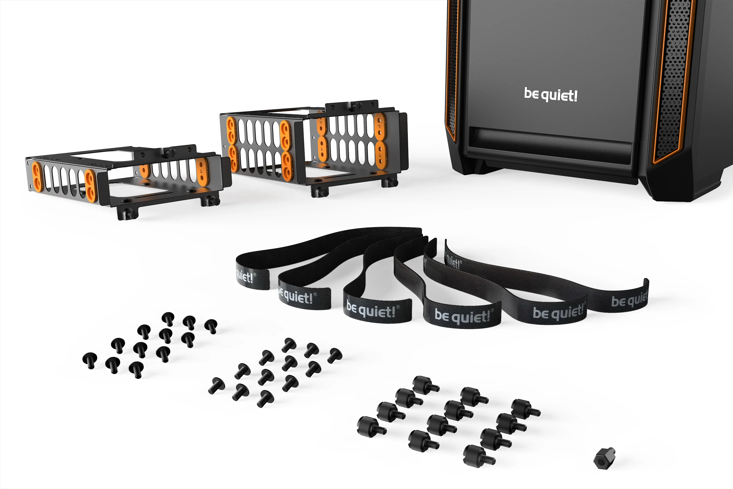 be quiet! Silent Base 601 Midi-Tower Case, Orange