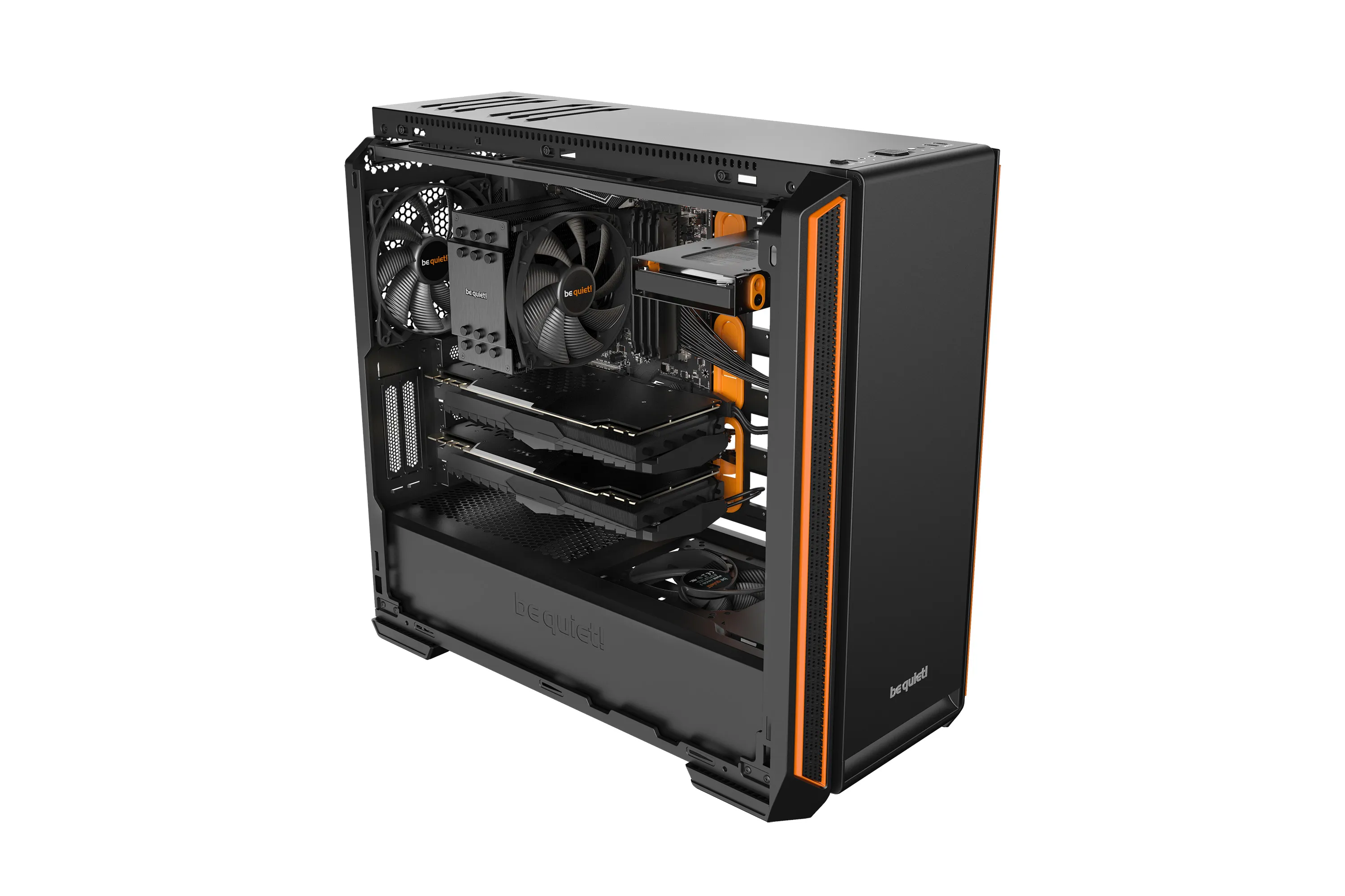 be quiet! Silent Base 601 Midi-Tower Case, Orange