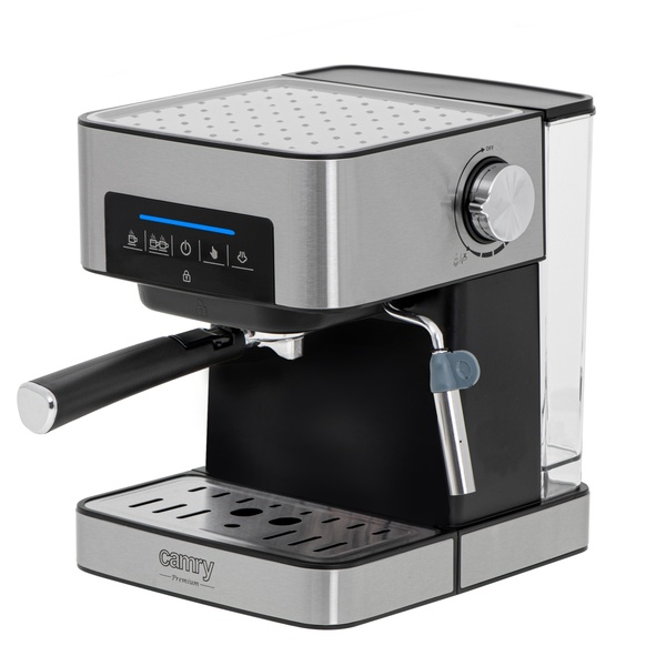 ADLER Camry CR 4410 Espresso Machine, 1.6L, Black and stainless steel