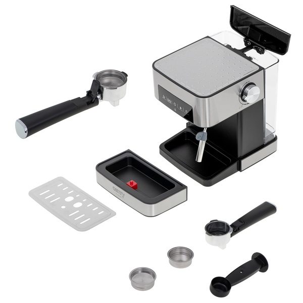 ADLER Camry CR 4410 Espresso Machine, 1.6L, Black and stainless steel