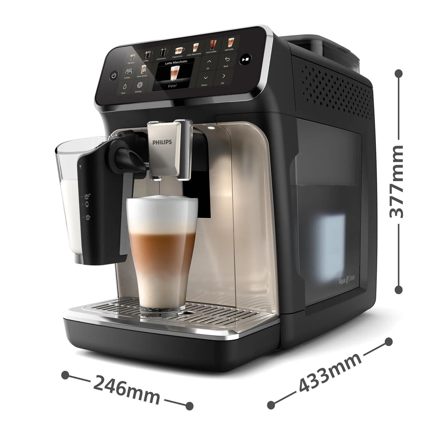 Philips 5500 series EP5547 Automatisk kaffemaskin Svart/förkromad