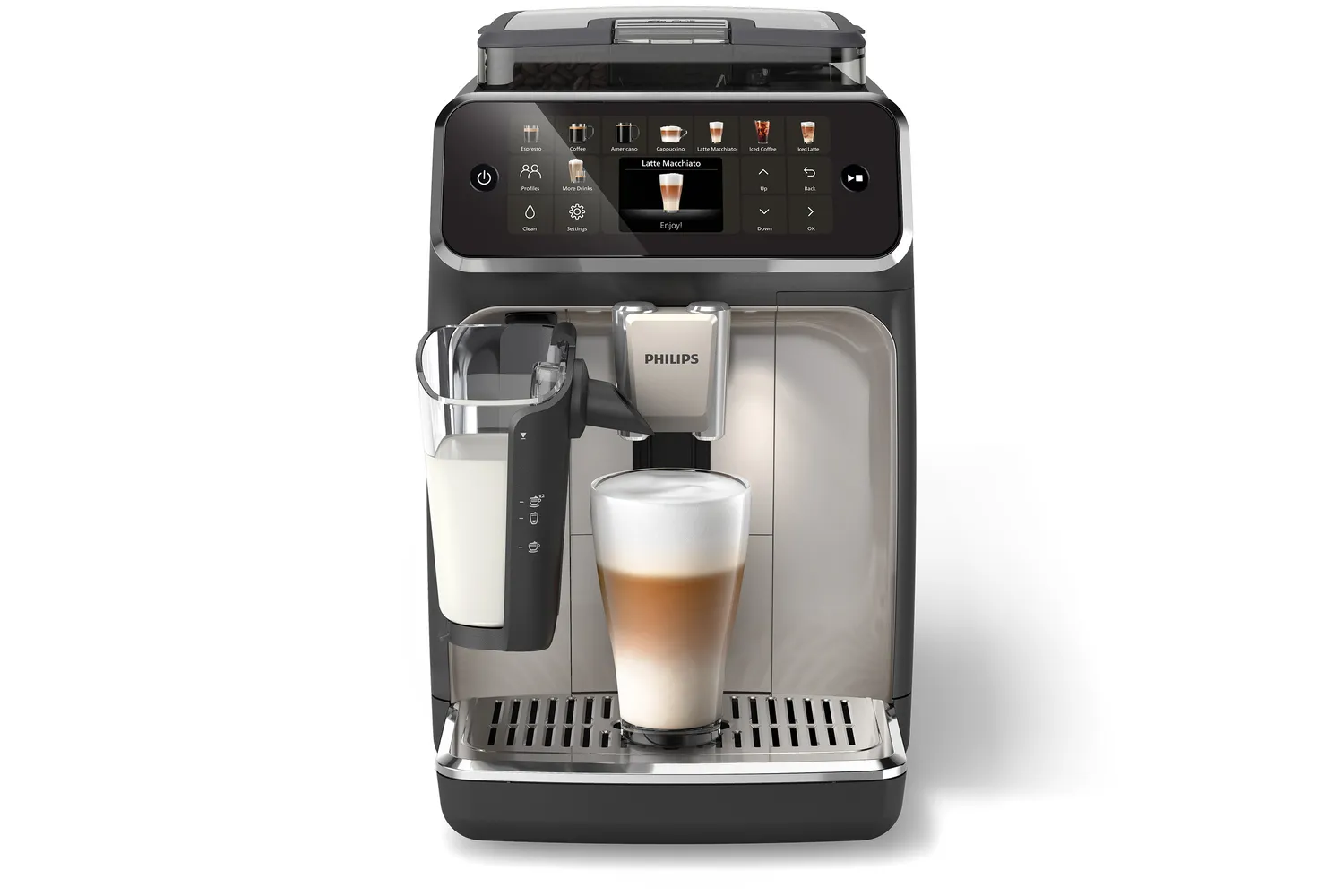 Philips 5500 series EP5547 Automatisk kaffemaskin Svart/f&ouml;rkromad