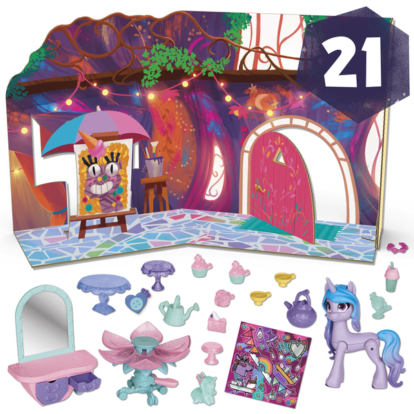 My Little Pony 3 Inch Playset Izzy Moonbow Unicorn Tea Party