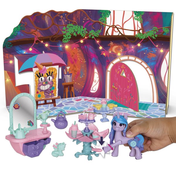 My Little Pony 3 Inch Playset Izzy Moonbow Unicorn Tea Party