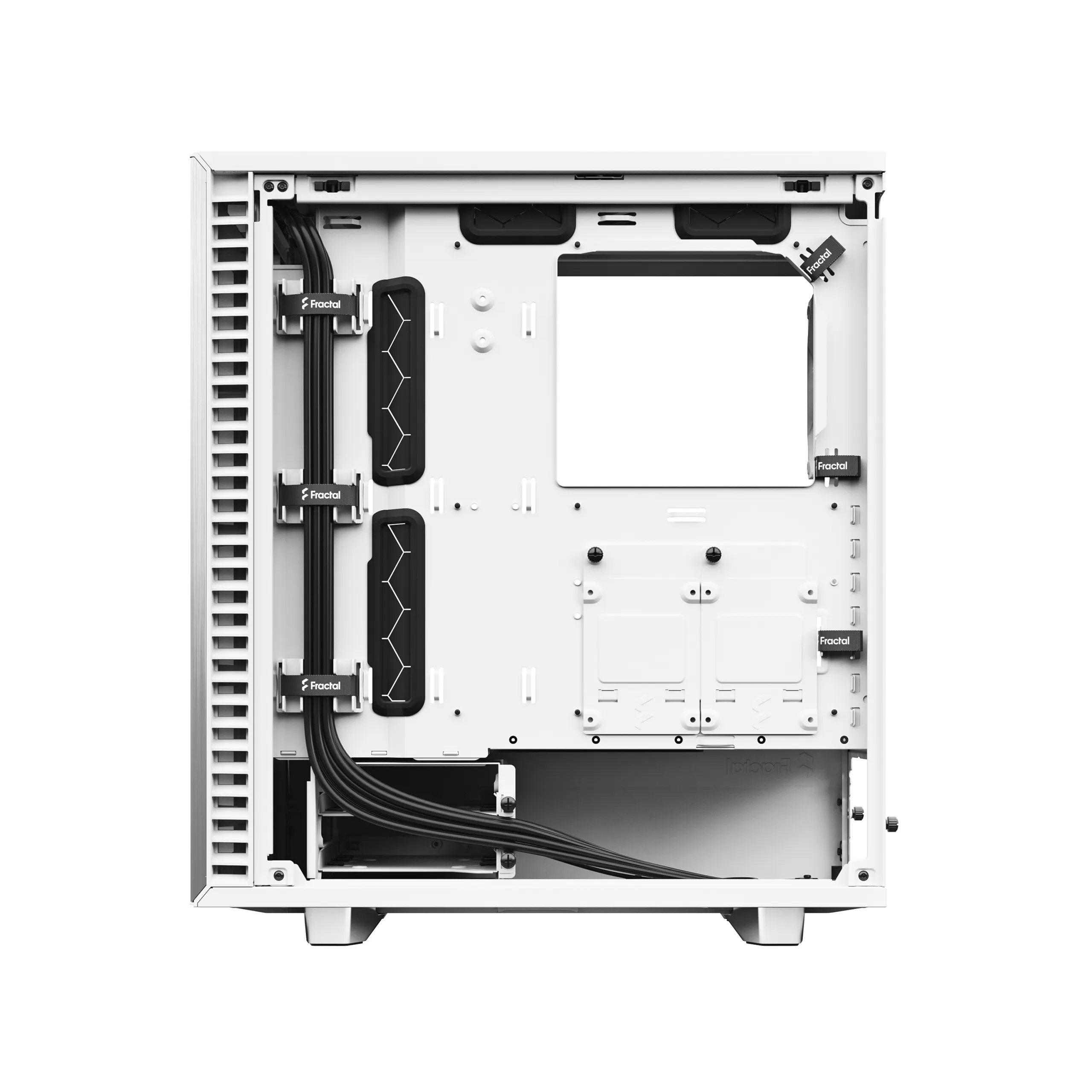 Fractal Design Define 7 Compact - Mid Tower case with window, White / Clear Tint