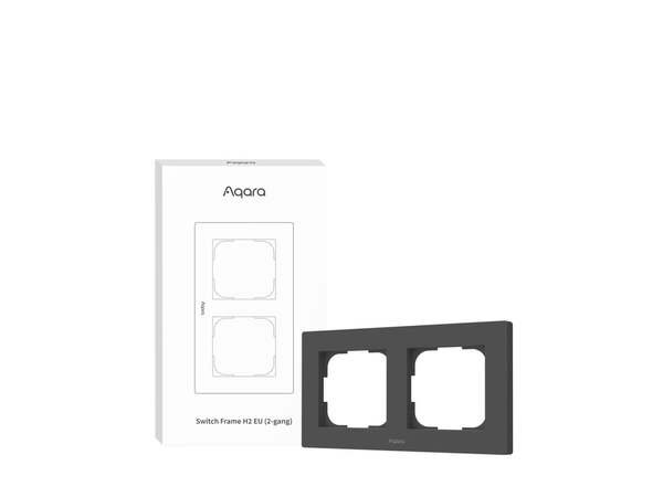 Aqara Smart Switch H2 2-v&auml;gs - Smart v&auml;ggstr&ouml;mbrytare, Gr&aring;