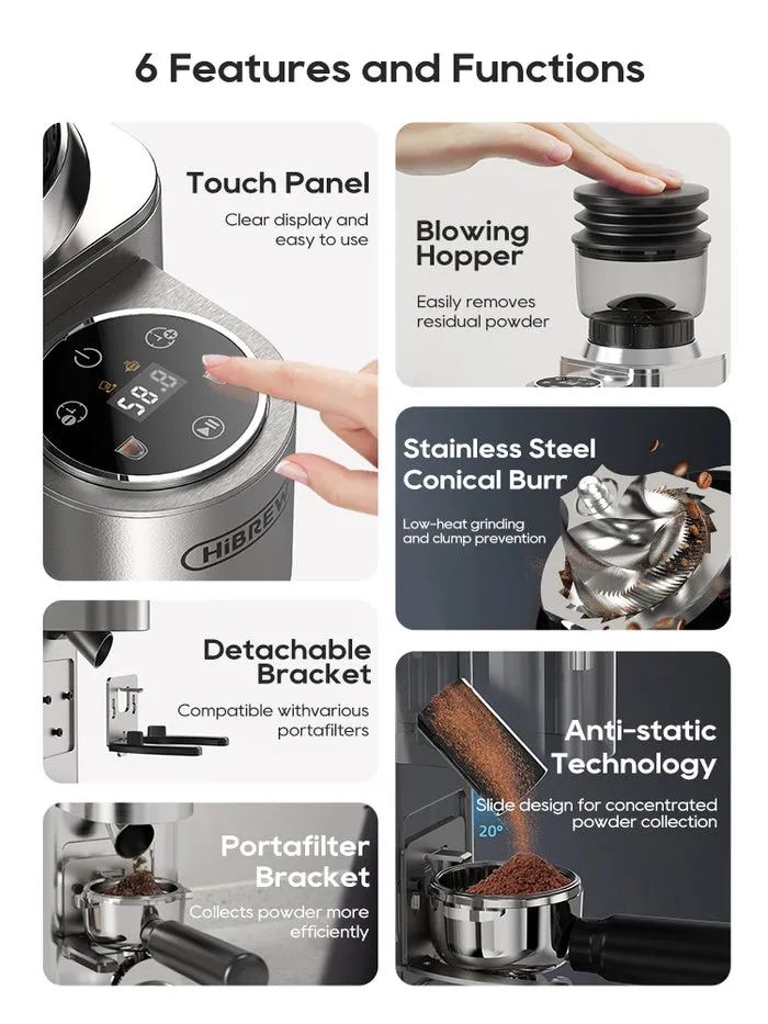 HiBREW G7 kaffekvarn, vit