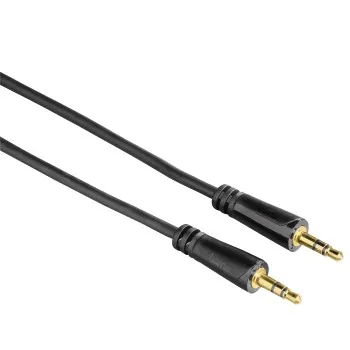 Hama 3.5mm &ndash; 3.5mm -audiokaapeli, uros/uros, 1,5m, Musta