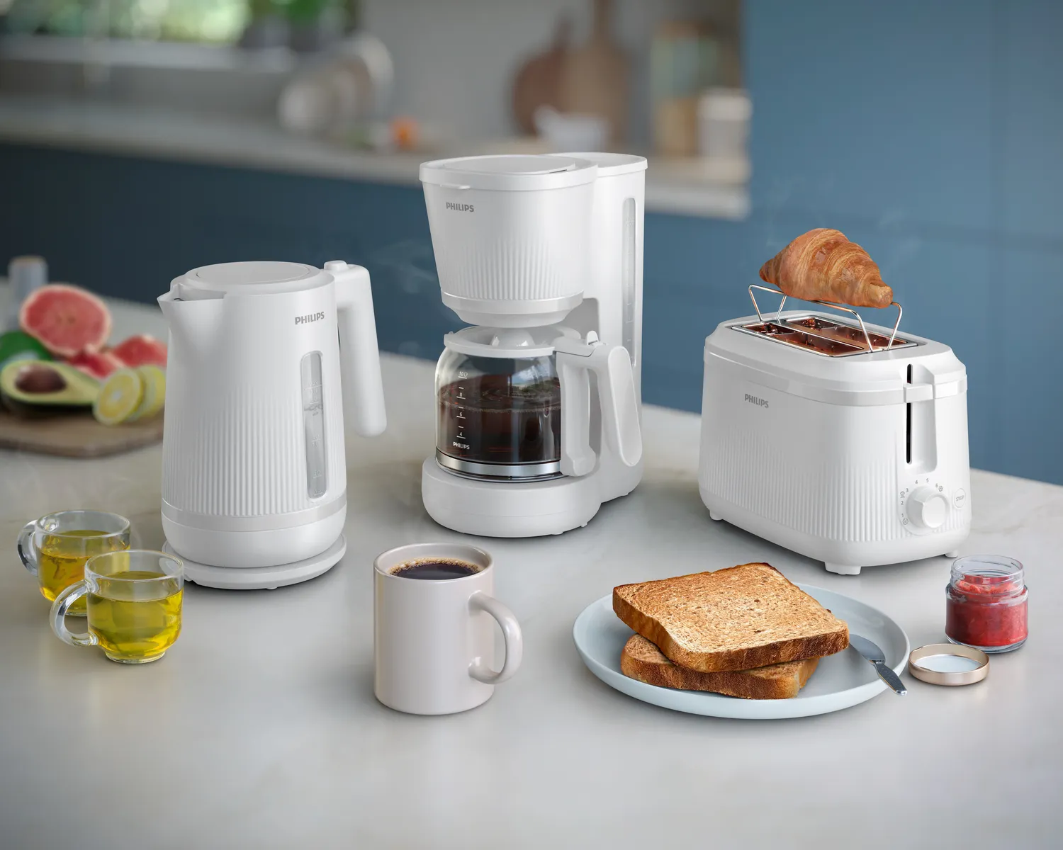Philips 3000 serien - toaster, 2 slice(s),  Grey