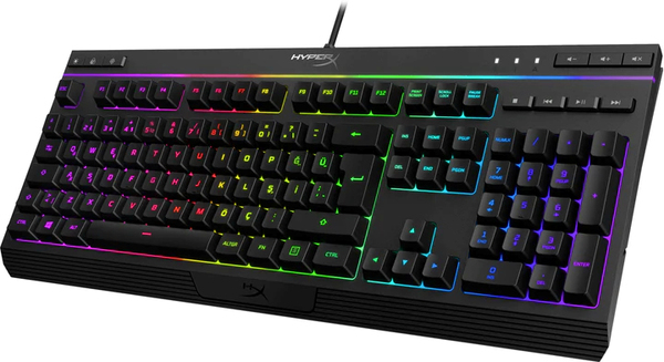 HyperX Alloy Core RGB, Membrane -pelin&auml;pp&auml;imist&ouml;, musta
