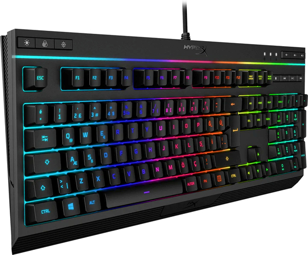 HyperX Alloy Core RGB, Membrane -pelin&auml;pp&auml;imist&ouml;, musta