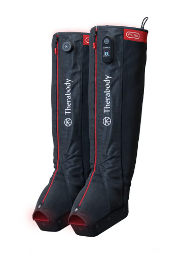 Therabody JetBoots PRO Plus muskelstimulator (Regular, Svart)