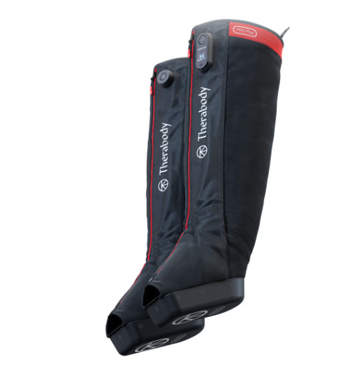 Therabody JetBoots PRO Plus muskelstimulator (Regular, Svart)