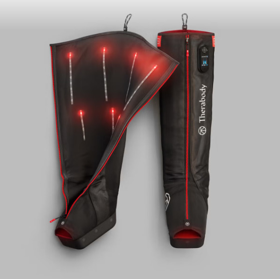 Therabody JetBoots PRO Plus muskelstimulator (Regular, Svart)