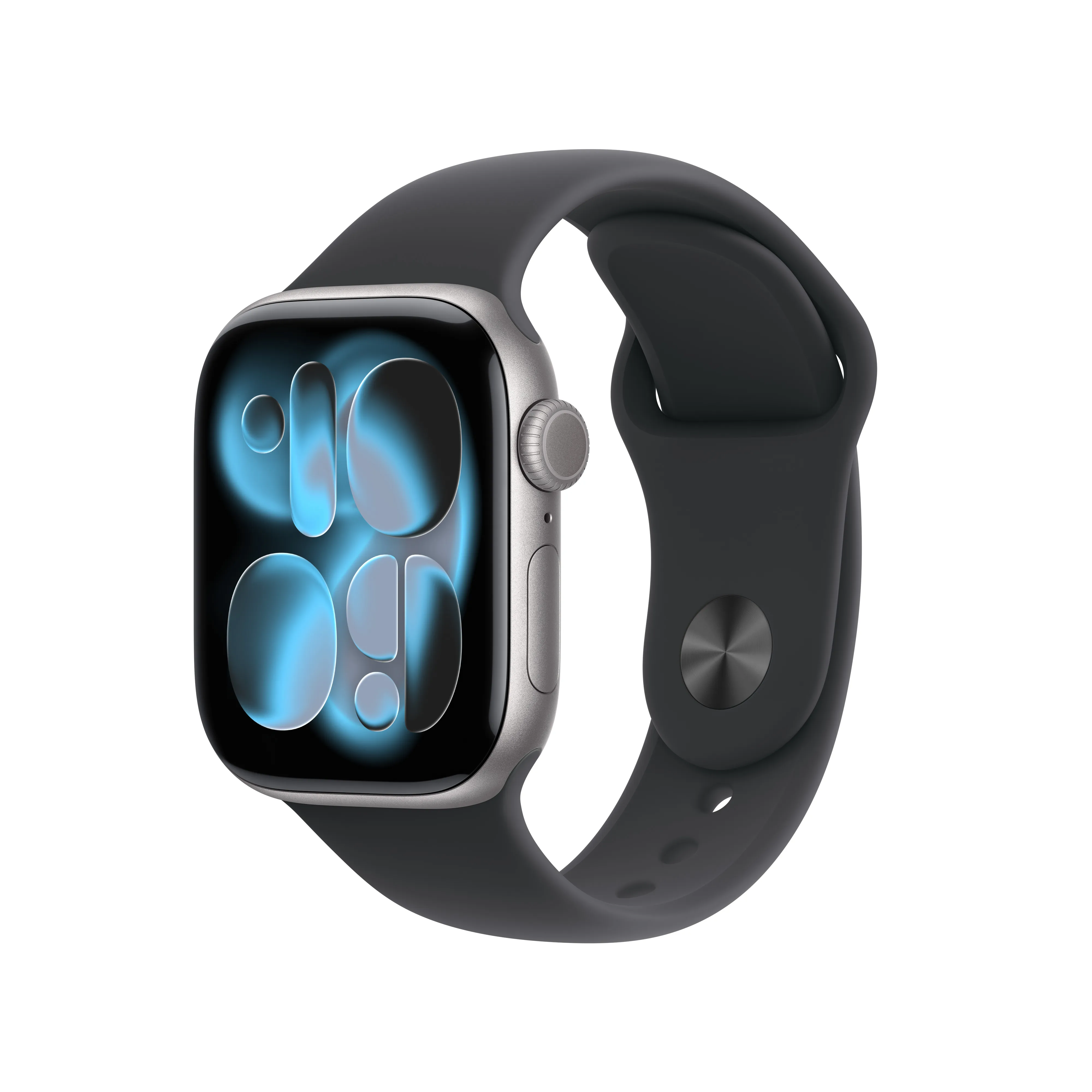Apple Watch Series 11 (GPS + Cellular) 42mm Space Grey Aluminium Case with Black Sport Band, M/L