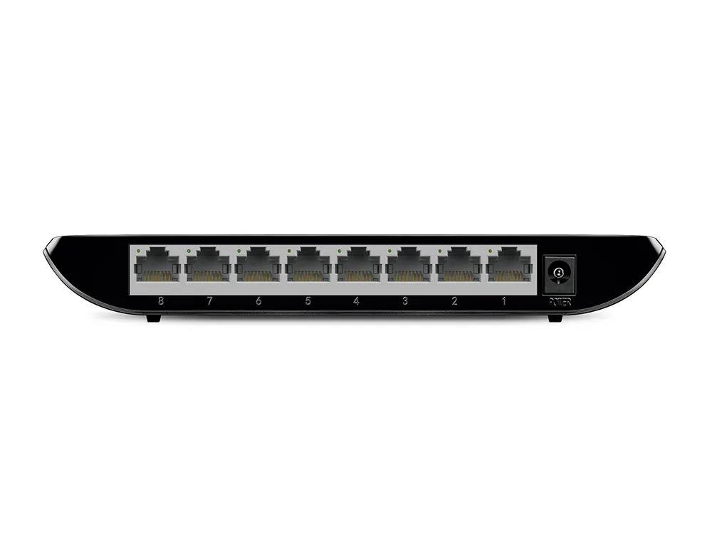 TP-Link TL-SG1008D - 8-porttinen Gigabit-p&ouml;yt&auml;kytkin, Musta