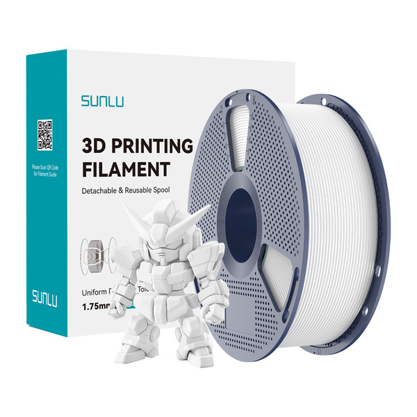 SUNLU PLA+ 2.0 1.75 mm, 1 kg -3D-tulostusfilamentti, valkoinen